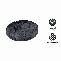 Acheter Toilinux Coussin doux et rond Snow pour chien et chat - Gris anthracite - Diam 75 cm