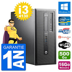 PC Tour HP ProDesk 600 G1 Intel i3-4130 RAM 16Go Disque 500Go Windows 10 Wifi - Occasion