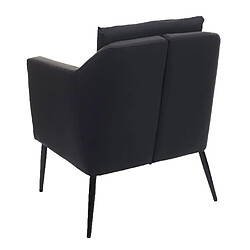 Avis Mendler Fauteuil de salon HWC-H93a, fauteuil cocktail fauteuil relax fauteuil ~ similicuir noir