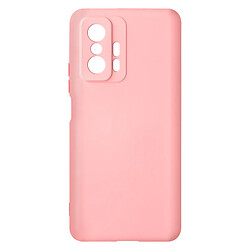 Avizar Coque Xiaomi 11T et 11T Pro Silicone Semi-rigide Soft-touch Fine rose