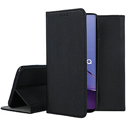 Htdmobiles Housse pour Motorola Moto G84 5G - etui coque pochette portefeuille + film ecran - NOIR MAGNET