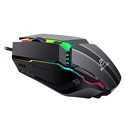 Ordinateur Portable de bureau USB RVB Filaire Gaming Mouse 1600 DPI Souris, 3 DPI Options pour Jeux et Travail