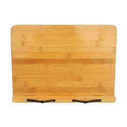 Wewoo Tablette en bois serre-livres livre de cuisine manuels document support de bambou pliabletype tableau légermoyen