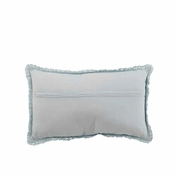 Paris Prix Coussin Déco Dentelles 30x50cm Bleu