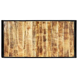 Avis vidaXL Table de salle à manger 180x90x76 cm Bois de manguier brut