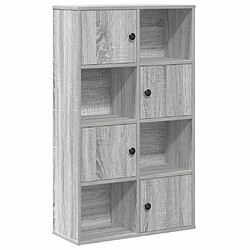 vidaXL Bibliothèque sonoma gris 60x24x101,5 cm bois d'ingénierie