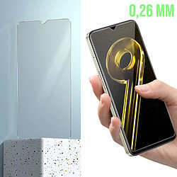 Avizar Verre Trempé pour Realme 9i 5G Dureté 9H Biseauté 2.5D fin 0.26mm transparent pas cher