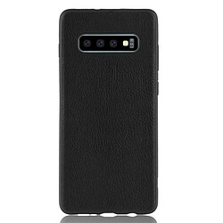 Wewoo étuis Coque Housse Etui de protection Magic Color PU + TPU pour Galaxy S10 (Noir)