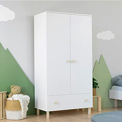 Avis Youdoit Armoire enfant avec tiroir COMBO blanc