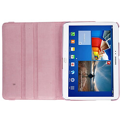 Wewoo Housse Étui rose pour Samsung Galaxy Tab 3 10.1 / P5200 / P5210, 360 degrés rotation Litchi Texture en cuir avec support