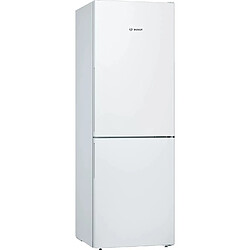 Réfrigérateur combiné 60cm 287l brassé blanc - kgv33vweas - BOSCH