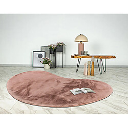 Lisa Design Joy - tapis organique - fausse fourrure - rose