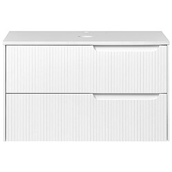 Beliani Meuble de salle de bain 80 x 52 cm blanc QUINTELA pas cher