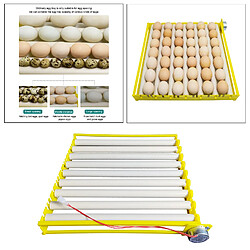 Acheter Plateau D'incubateur D'oeufs Rouleau à Oeufs Automatique Domestique Canard Oie Pigeon 9 Tubes