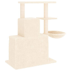 Acheter vidaXL Arbre à chat avec griffoirs en sisal Crème 83 cm