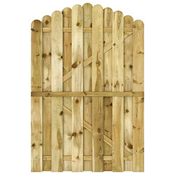 vidaXL Portail de jardin Bois de pin imprégné 100x150 cm