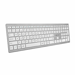 Clavier Bluetooth Subblim Pure Extended Argenté Espagnol Qwerty Noir