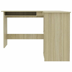 Acheter Maison Chic Bureau solide,Table de travail,Bureau d'ordinateur d'angle forme de L Chêne sonoma 120x140x75 cm Aggloméré -GKD80784