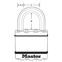 Avis Master Lock Cadenas Excell 2 pcs Acier 45 mm M1BEURT