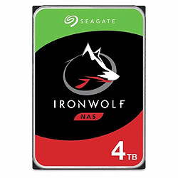 Seagate Technology SEAGATE - Disque dur Interne - NAS IronWolf - 4To - 5900 tr/min - 3.5"