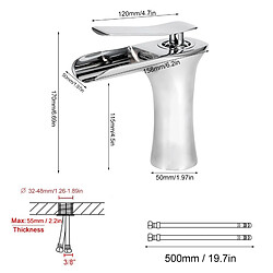 ComfortXL Robinet de bassin en cuivre sans plomb pour la maison, kit de robinetterie