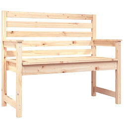 vidaXL Banc de jardin 109x48x91,5 cm bois massif de pin