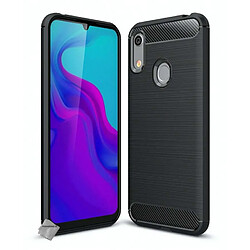 Htdmobiles Coque silicone gel carbone pour Huawei Y6 (2019) + film ecran - NOIR