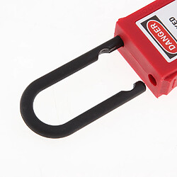 Acheter PL38-KD Cadenas De Verrouillage De Sécurité Incurvé PVC 38 Mm Rouge