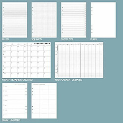 Filofax Clipbook A5Bleu canard pas cher