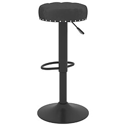 Acheter vidaXL Tabouret de bar Noir Velours