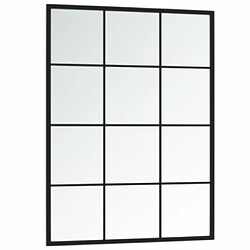 Acheter Maison Chic Miroir mural | Miroir Décoration pour Maison Salle de Bain noir 80x60 cm métal -GKD91803