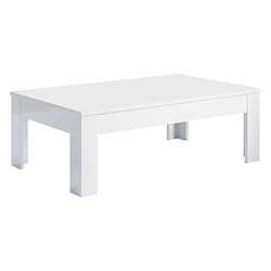 Dansmamaison Table basse Blanc/Blanc laqué - REVE