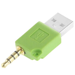 Wewoo Adaptateur vert pour iPod shuffle 3rd / 2nd, Longueur: 4.6cm chargeur USB