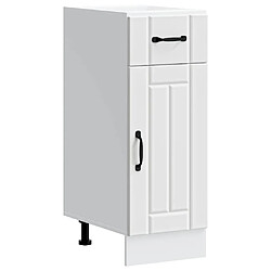 vidaXL Armoire de cuisine Lucca blanc bois d'ingénierie