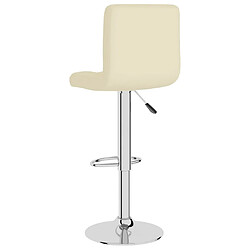 Acheter vidaXL Tabouret de bar Crème Tissu