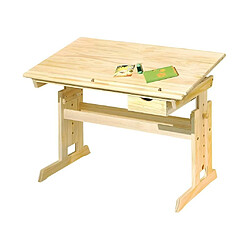 Vente-Unique Bureau Enfant Inclinable "School" 109cm Naturel