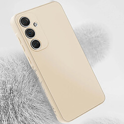 Avis Avizar Coque pour Samsung Galaxy A55 Soft Touch Mat Silicone Flexible Beige