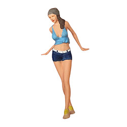 Avis 1:64 Figure Personnage Féminin Poupée Paysage Train Chemin De Fer Modèle Décor Style C