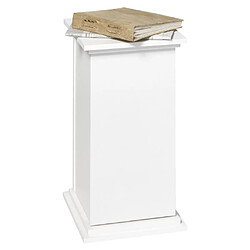 FMD Table d'appoint avec porte 57,4 cm Blanc