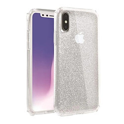 uniq etui clarion tinsel iphone xs max transparent / transparent clair