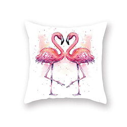 P126 3PCS 45 * 45cm Aquarelle Flamingo motif de linge de linge de linge d'oreiller imprimé oreiller coussin coussin couverture décoration