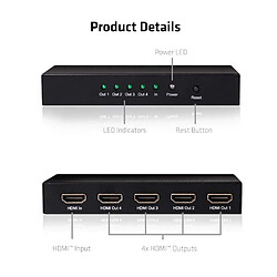 Club 3D CLUB3D HDMI 2.0 UHD Splitter 4 Ports pas cher