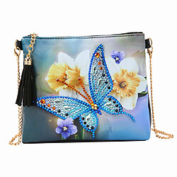 Creative Diamant En Forme De Peinture Spéciale Gland Sac Bandoulière Papillon 1