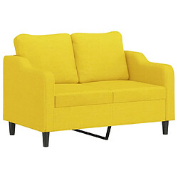 Avis Maison Chic Ensemble de canapés 2 pcs avec coussins, Canapé droit Sofa pour Salon Jaune clair Tissu -GKD671825