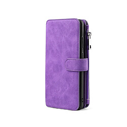 Portefeuille pourpre téléphone portable coque de protection multifonction Holster de téléphone portable Flip téléphone portable Holster-iPhone 12mini 5.4