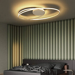 Avis Autres Temps ZMH LED Ceiling Light Living Room Modern White Ring Design 36W Indoor Ceiling Lights