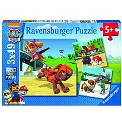 Ravensburger Puzzle 3x49p Pat Patrouille Equipe des 4 pattes