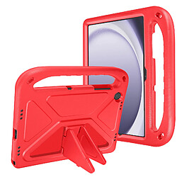 Avizar Coque Antichoc Enfant pour Samsung Tab A9 Plus avec Poignée et Support Rouge