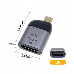 GUPBOO Adaptateur USB Type-C pour DISPLAYPORT 8K 60Hz 3D VESA,JL2605 pas cher