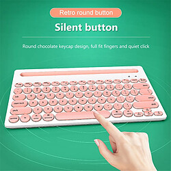 Acheter Universal Clavier sans fil Bluetooth Mini clavier à 76 touches pour iPad Tablettes Téléphones Portables Claviers multidispositifs Clavier rose portable | Clavier (rose)